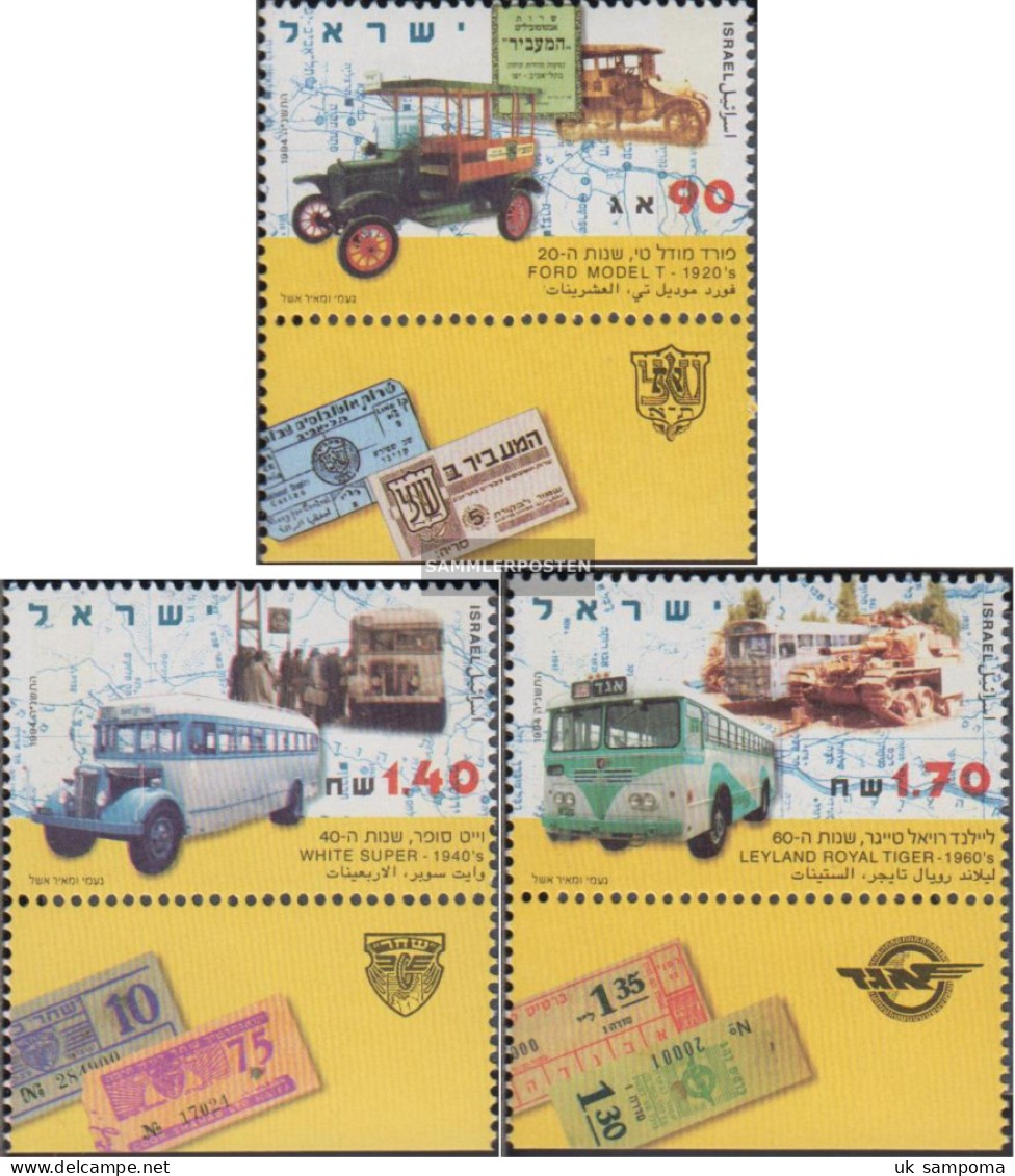 Israel 1318-1320 With Tab (complete Issue) Unmounted Mint / Never Hinged 1994 Public Passenger - Unused Stamps (with Tabs)