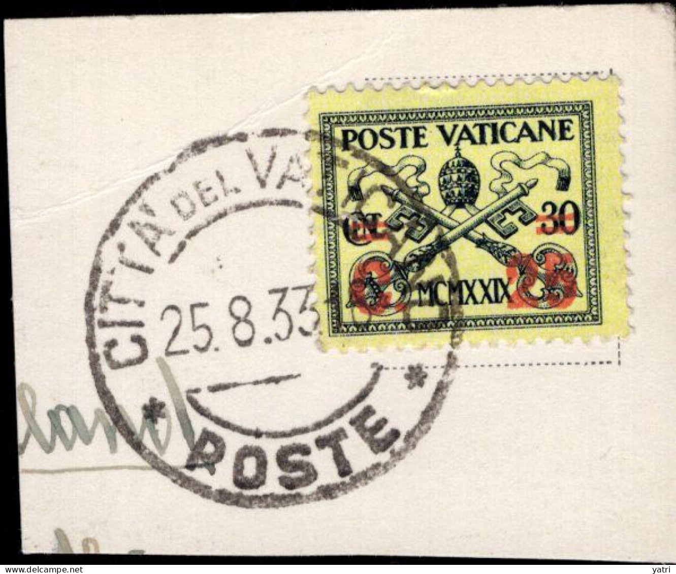 Vaticano - Conciliazione Soprastampato (1931) 25 Centesimi Ø - Usati