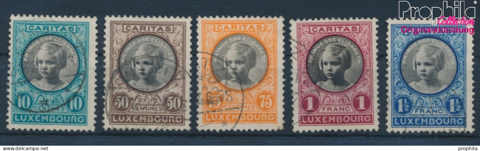 Luxemburg 192-196 (kompl.Ausg.) Gestempelt 1927 Kinderhilfe (10334146 - Usados