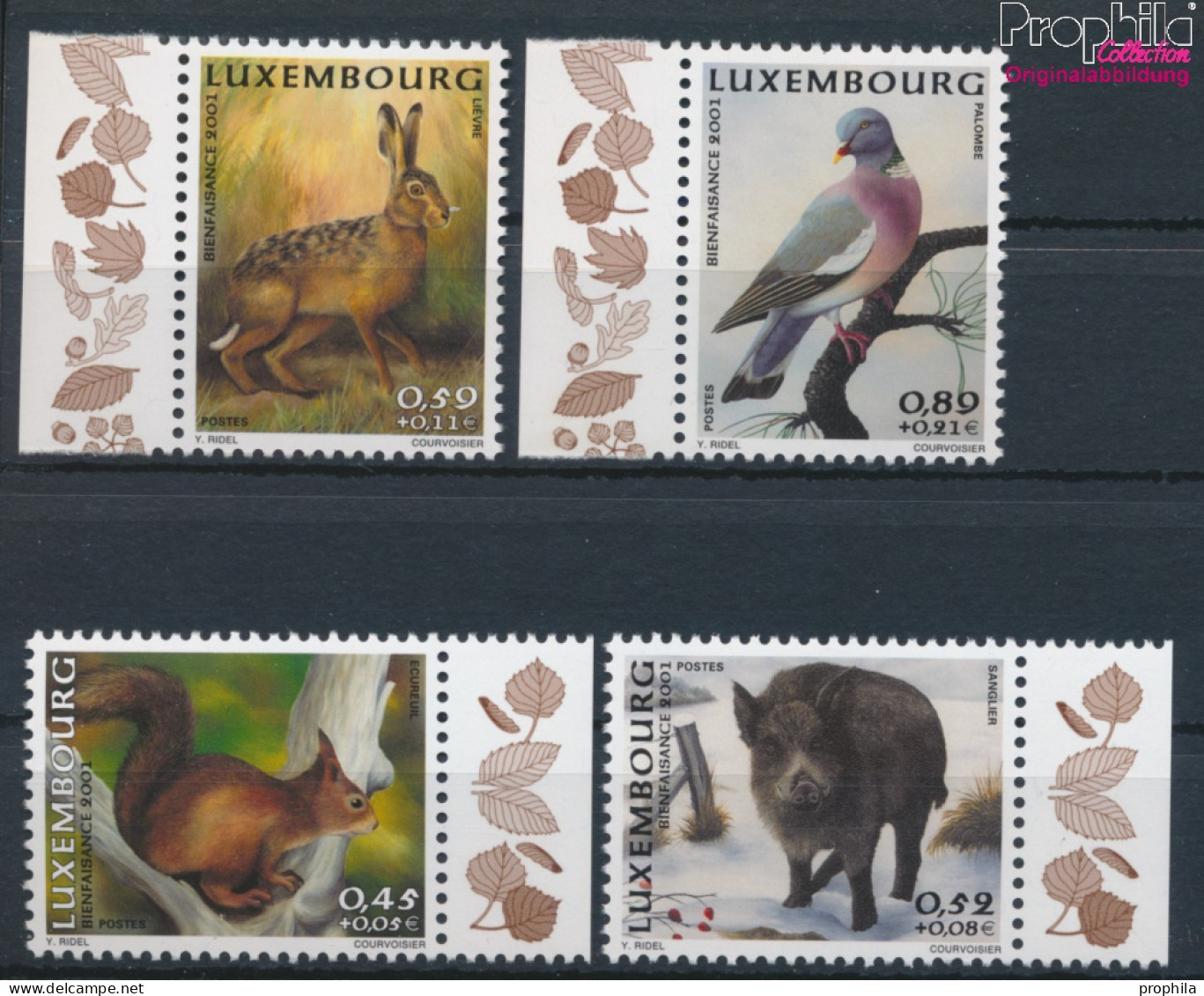 Luxemburg 1554-1557 (kompl.Ausg.) Postfrisch 2001 Tiere (10331827 - Neufs