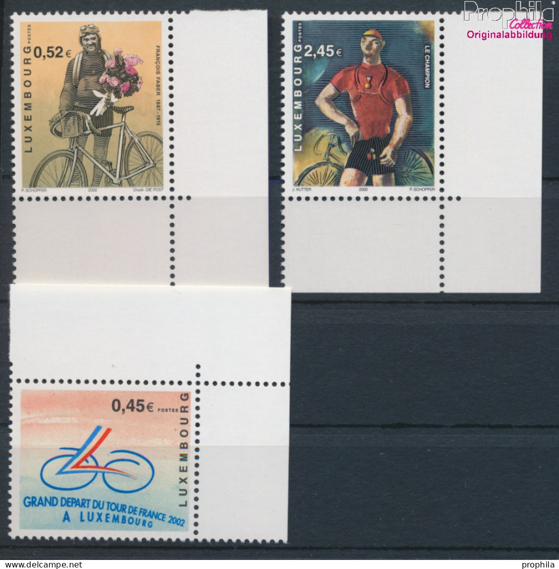 Luxemburg 1574-1576 (kompl.Ausg.) Postfrisch 2002 Radrennen - Tour De France (10331863 - Nuevos