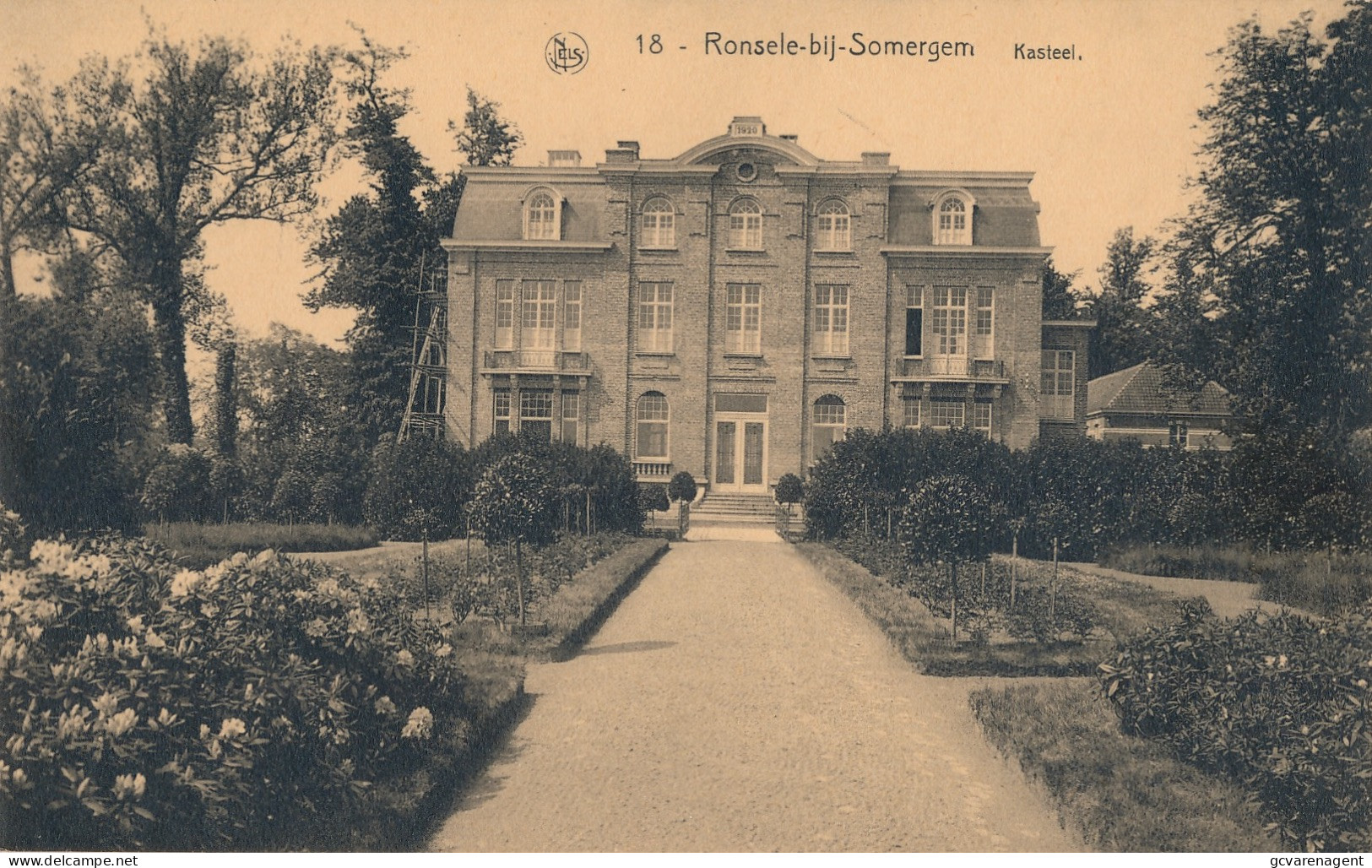 RONSELE BIJ ZOMERGEM  KASTEEL       2 SCANS - Zomergem