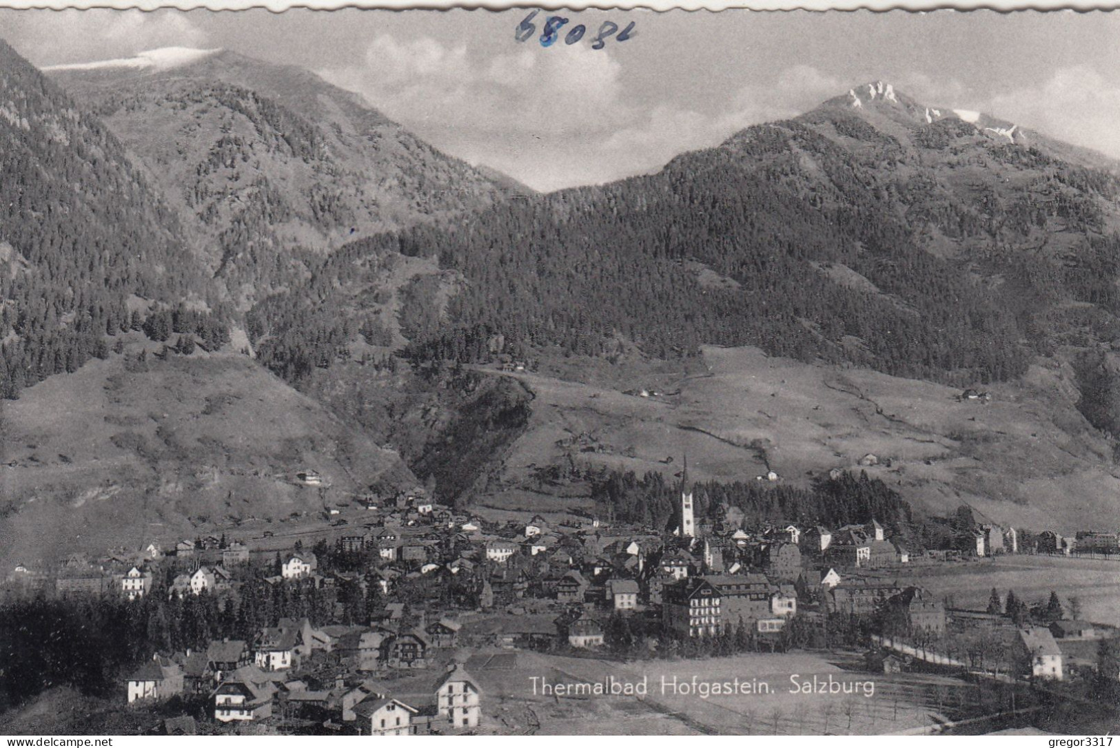 E4735) Thermalbad HOFGASTEIN - Salzburg - S/W FOTO AK - Häuser Kirche ALT! - Bad Hofgastein