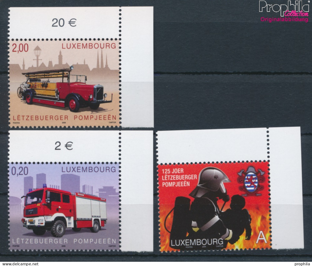 Luxemburg 1818-1820 (kompl.Ausg.) Postfrisch 2009 Nationaler Feuerwehrverband (10331850 - Nuevos