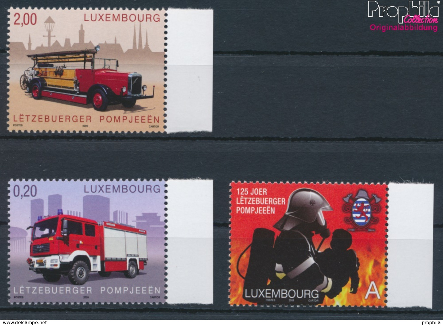 Luxemburg 1818-1820 (kompl.Ausg.) Postfrisch 2009 Nationaler Feuerwehrverband (10331851 - Unused Stamps