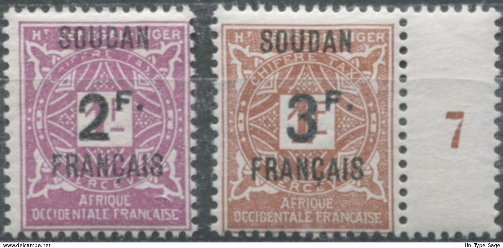 Soudan TAXE N°9 Et 10 - Neufs* - (F1549) - Unused Stamps