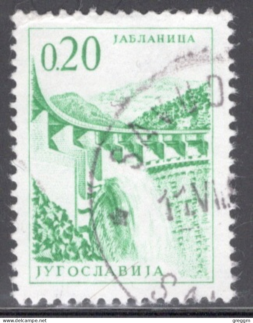 Yugoslavia 1966 Single Stamp For Technology And Architecture Both Colours And Values Changed  In Fine Used - Usados