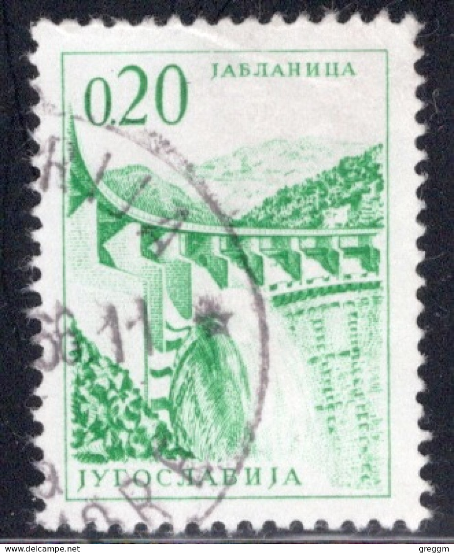 Yugoslavia 1966 Single Stamp For Technology And Architecture Both Colours And Values Changed  In Fine Used - Used Stamps