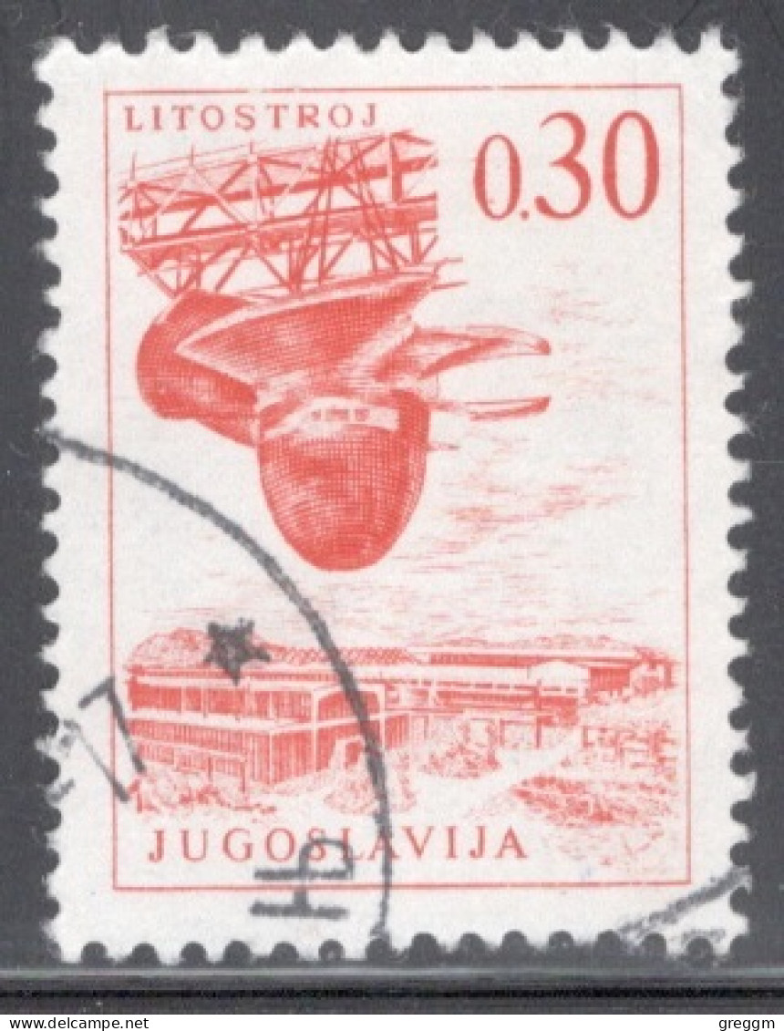 Yugoslavia 1966 Single Stamp For Technology And Architecture Both Colours And Values Changed  In Fine Used - Used Stamps