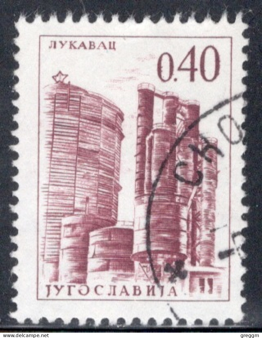 Yugoslavia 1966 Single Stamp For Technology And Architecture Both Colours And Values Changed  In Fine Used - Gebruikt