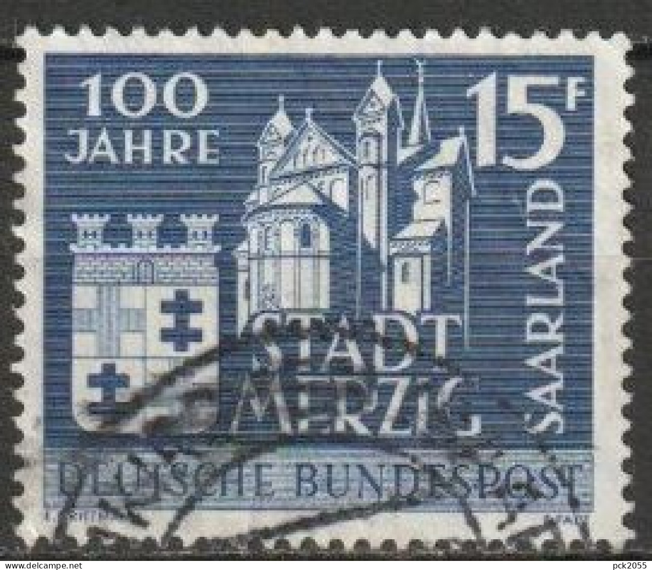 Saarland1957 Mi-Nr.401  O Gestempelt 100 Jahre Stadt Merzig ( A2213 )günstige Versandkosten - Gebraucht