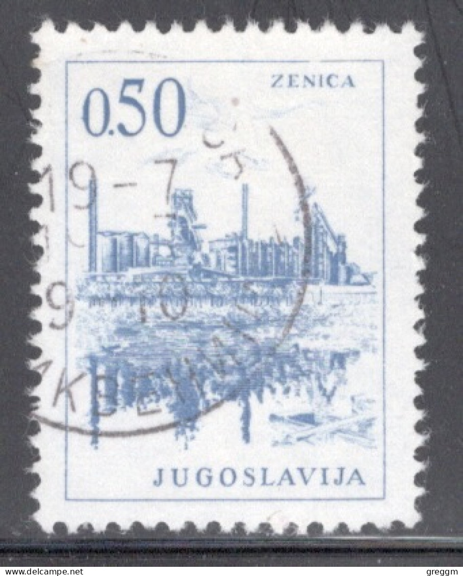 Yugoslavia 1966 Single Stamp For Technology And Architecture Both Colours And Values Changed  In Fine Used - Usati