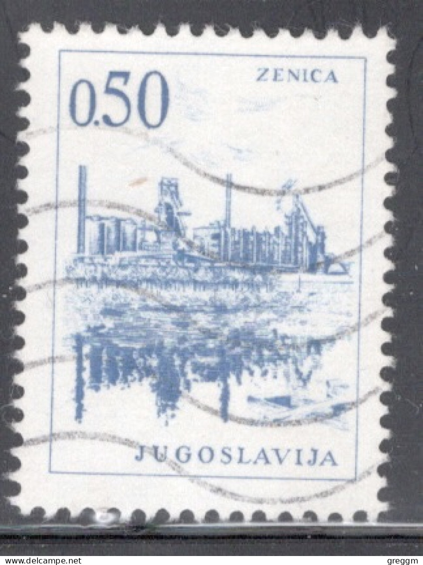 Yugoslavia 1966 Single Stamp For Technology And Architecture Both Colours And Values Changed  In Fine Used - Used Stamps