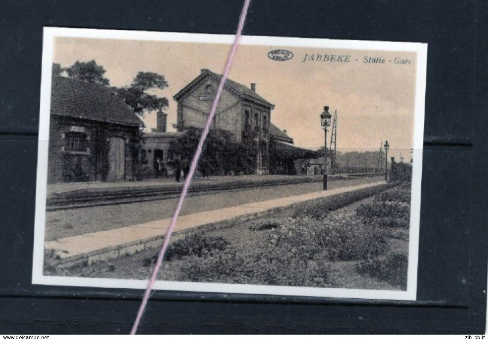 PHOTO  JABBEKE  WEST VLAANDEREN  STATION STATIE GARE REPRO - Jabbeke