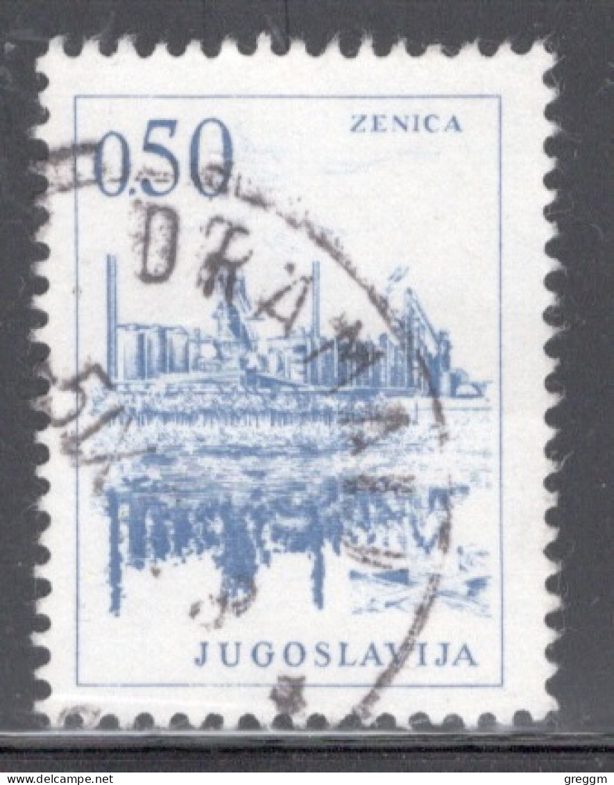 Yugoslavia 1966 Single Stamp For Technology And Architecture Both Colours And Values Changed  In Fine Used - Gebraucht