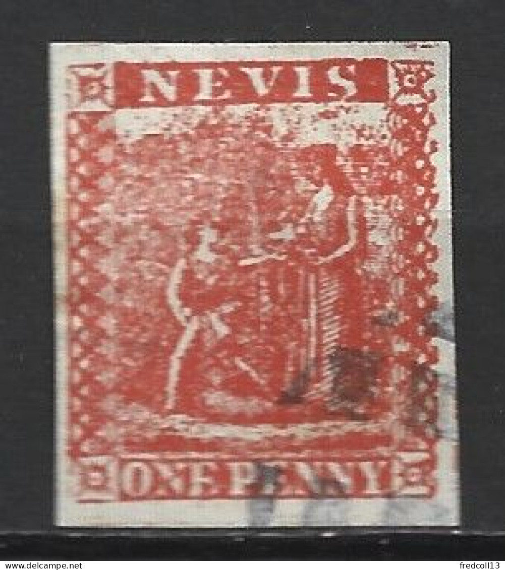 NEVIS 5 Oblitéré Côte 65 € - St.Cristopher-Nevis & Anguilla (...-1980)