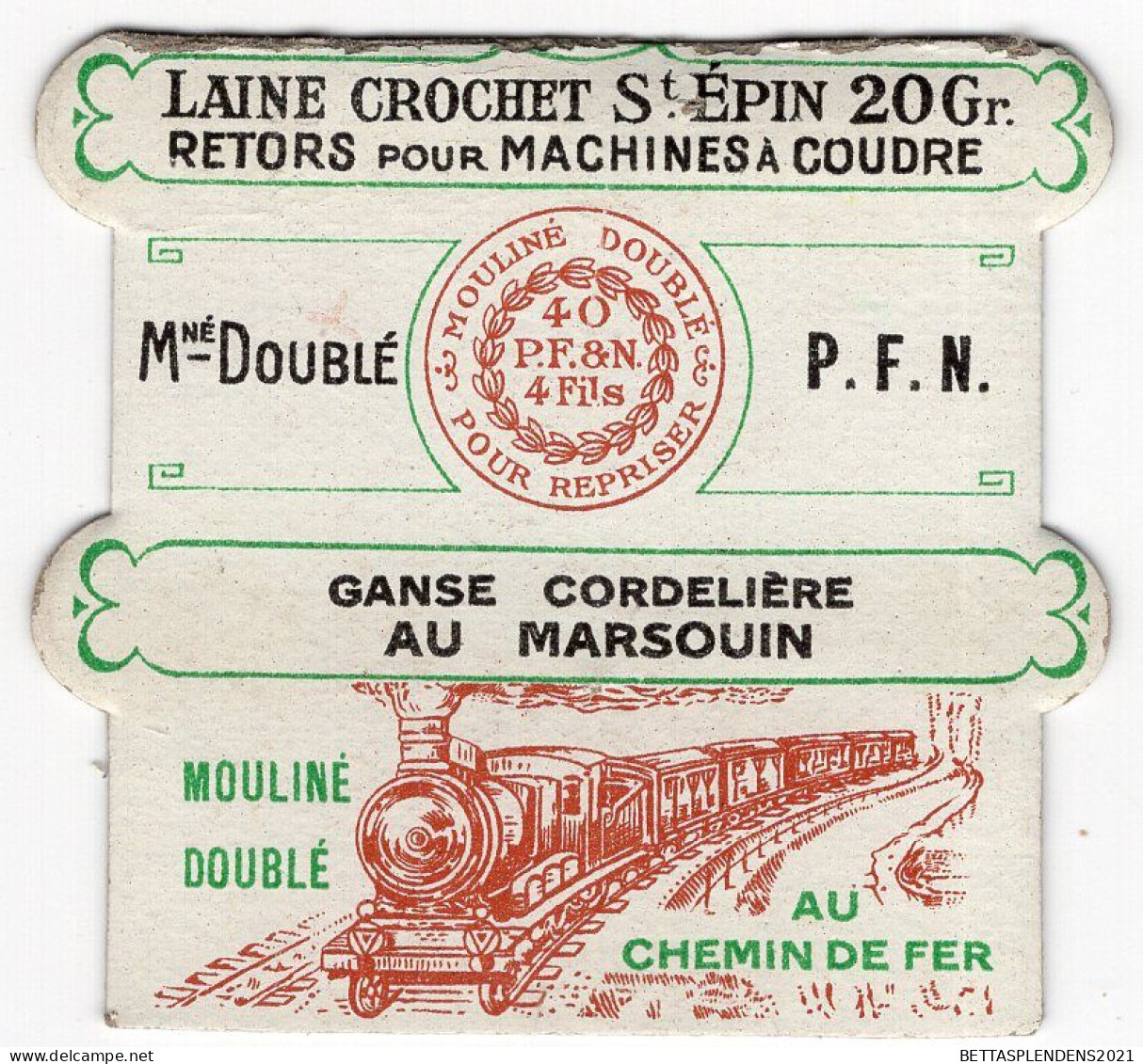 Couture - Porte Fil De Couture Illustré "Train" Sans Le Fil - Laine Crochet St Epin - Au Bon Pasteur Cachemire - Autres & Non Classés