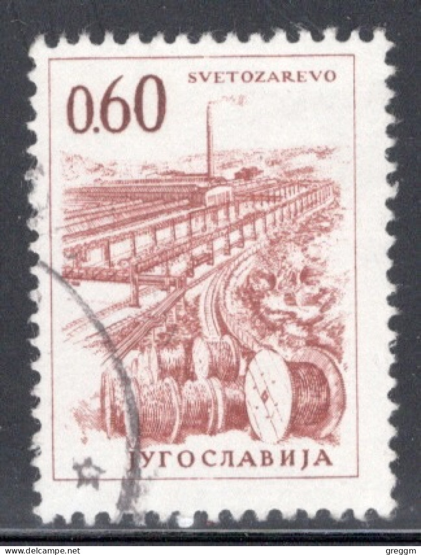 Yugoslavia 1966 Single Stamp For Technology And Architecture Both Colours And Values Changed  In Fine Used - Usati