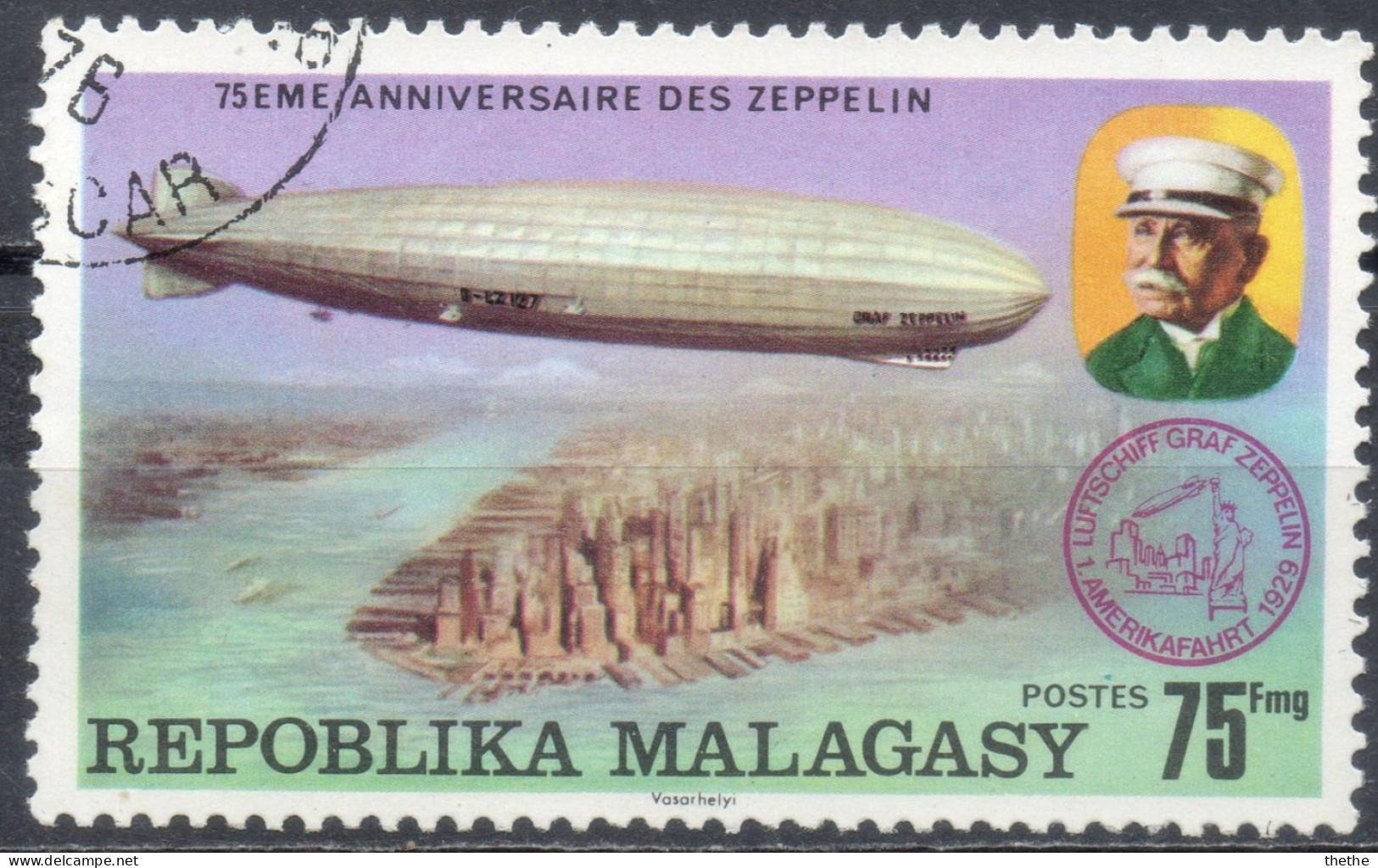 MADAGASCAR - Dirigeable LZ -127 "Graf Zeppelin" - Zeppeline