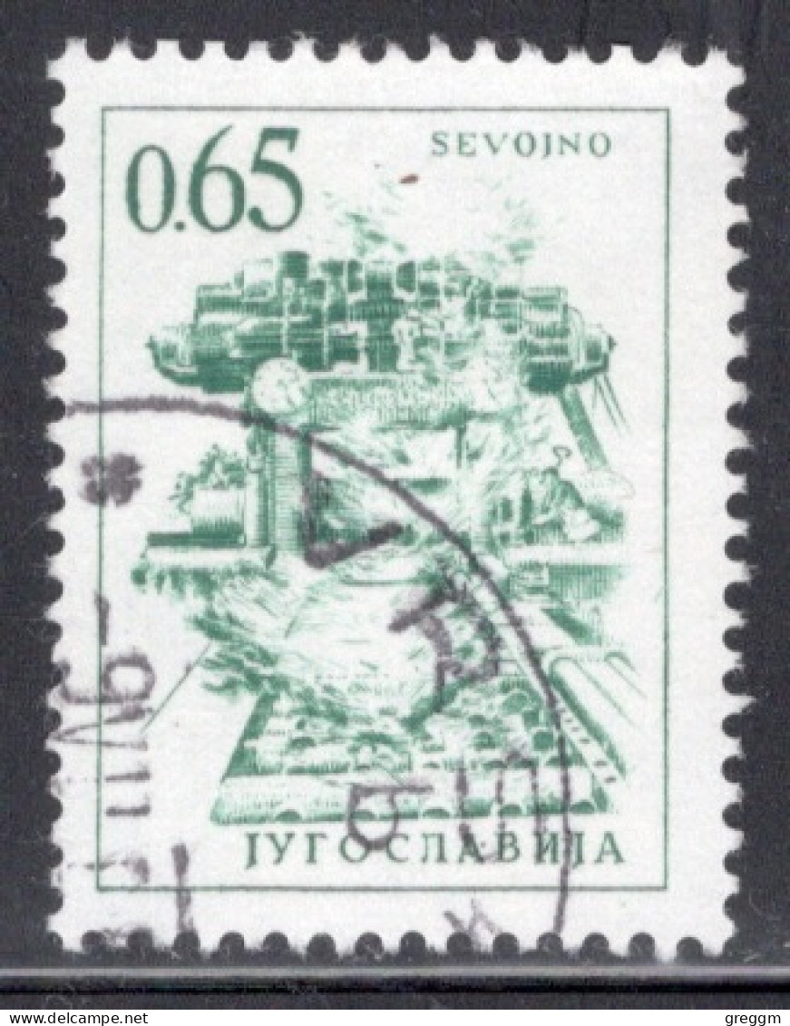 Yugoslavia 1966 Single Stamp For Technology And Architecture Both Colours And Values Changed  In Fine Used - Gebraucht