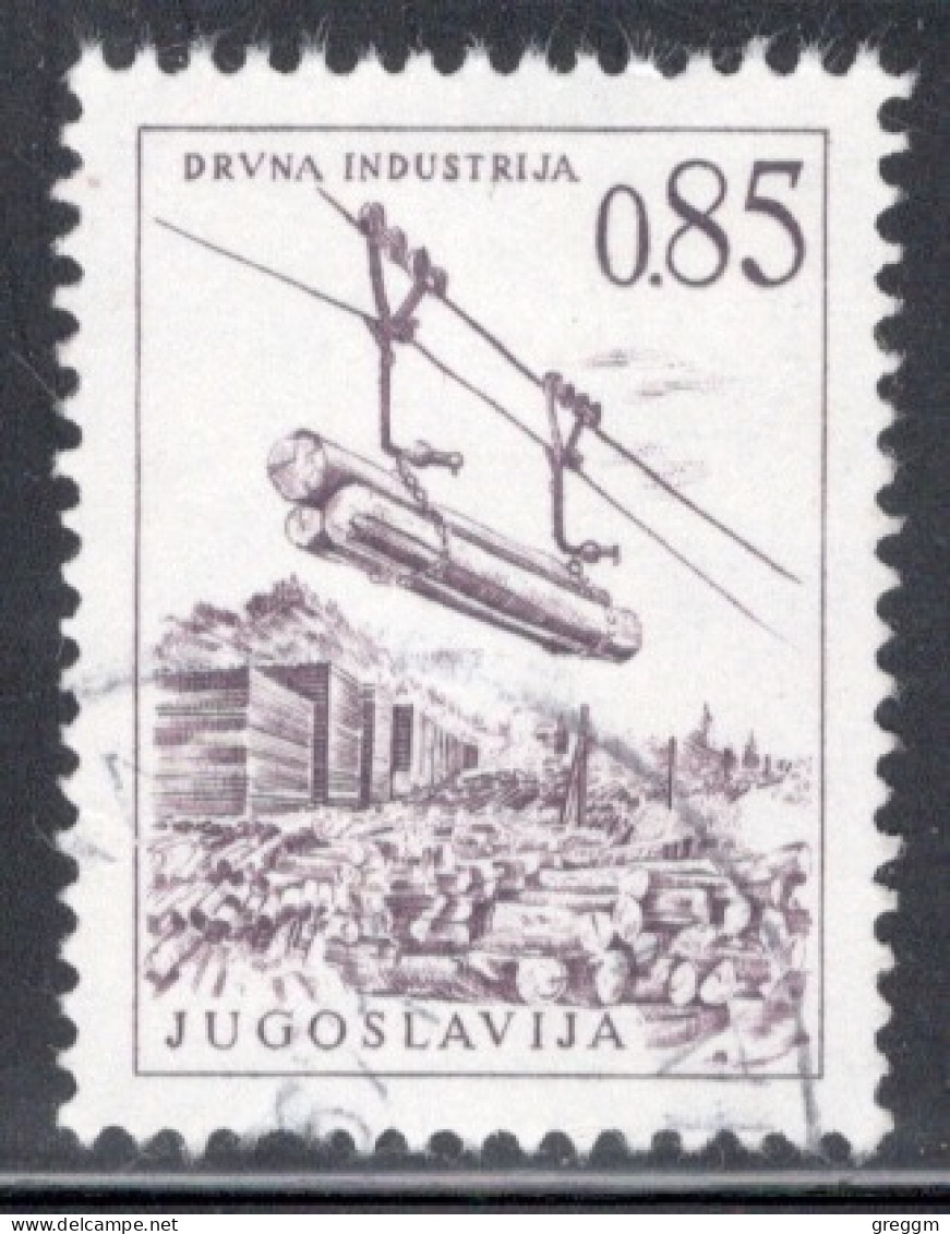 Yugoslavia 1966 Single Stamp For Technology And Architecture Both Colours And Values Changed  In Fine Used - Oblitérés