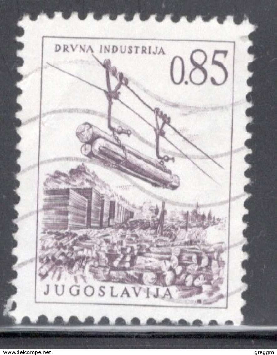 Yugoslavia 1966 Single Stamp For Technology And Architecture Both Colours And Values Changed  In Fine Used - Gebruikt