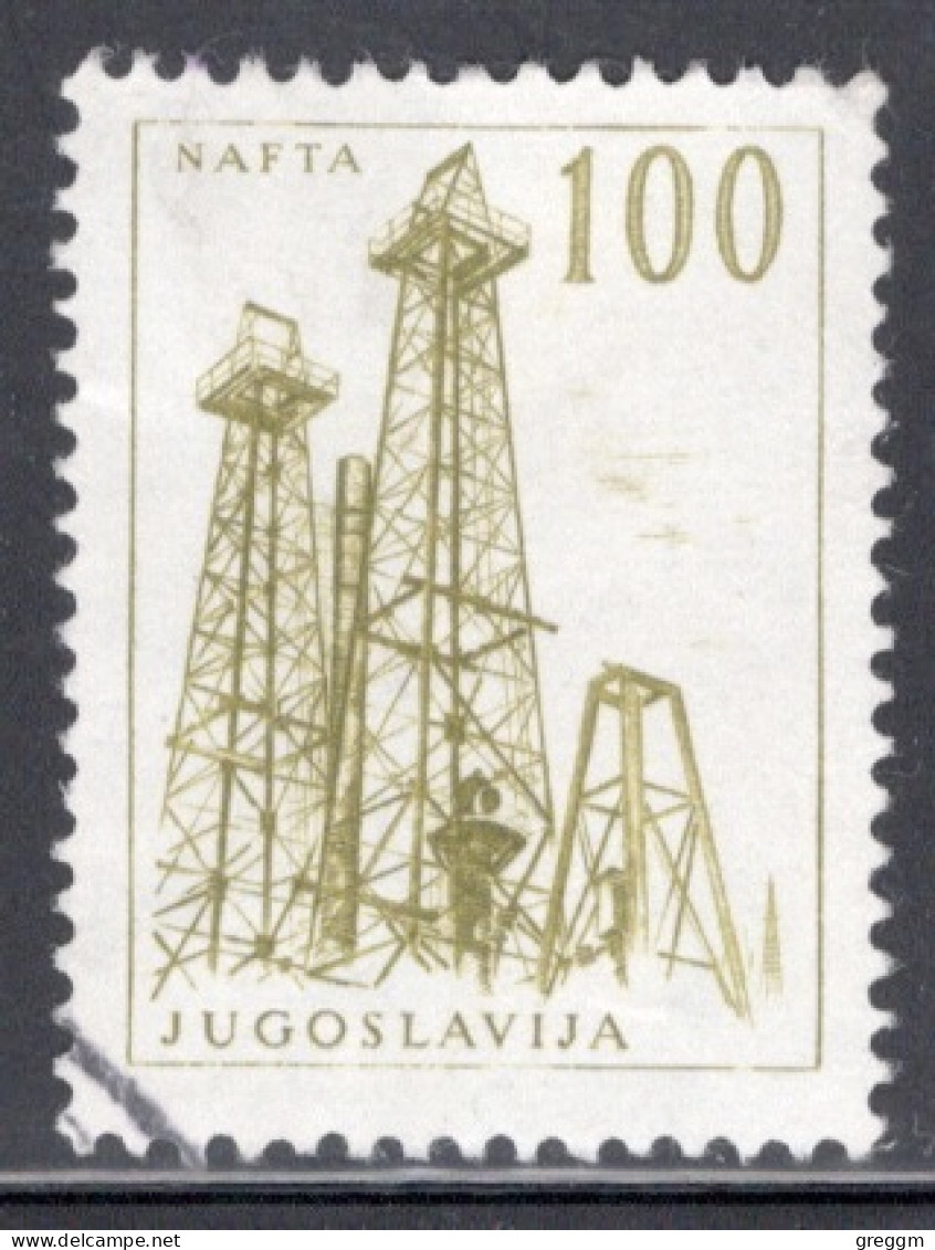 Yugoslavia 1966 Single Stamp For Technology And Architecture Both Colours And Values Changed  In Fine Used - Usados