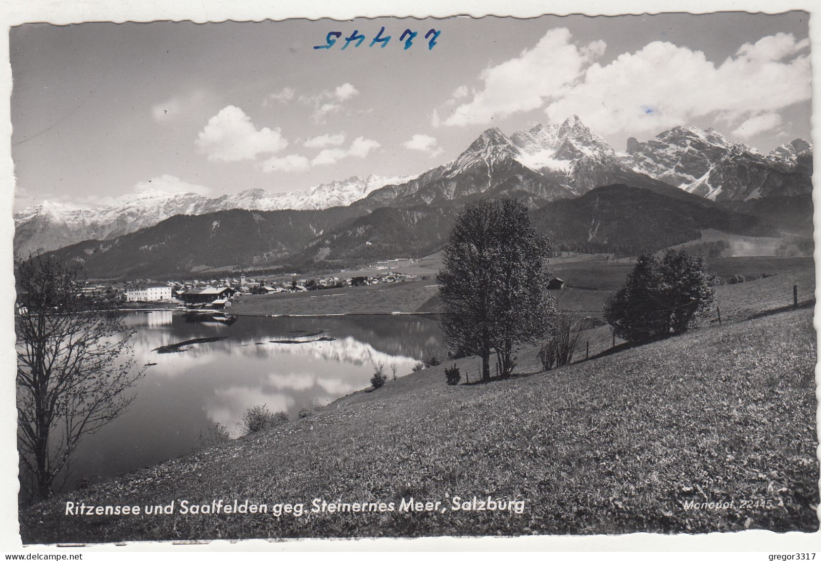 E4750) RITZENSEE Und SAALFELDEN Geg. Steinernes Meer - Salzburg - S/W FOTO AK - - Saalfelden