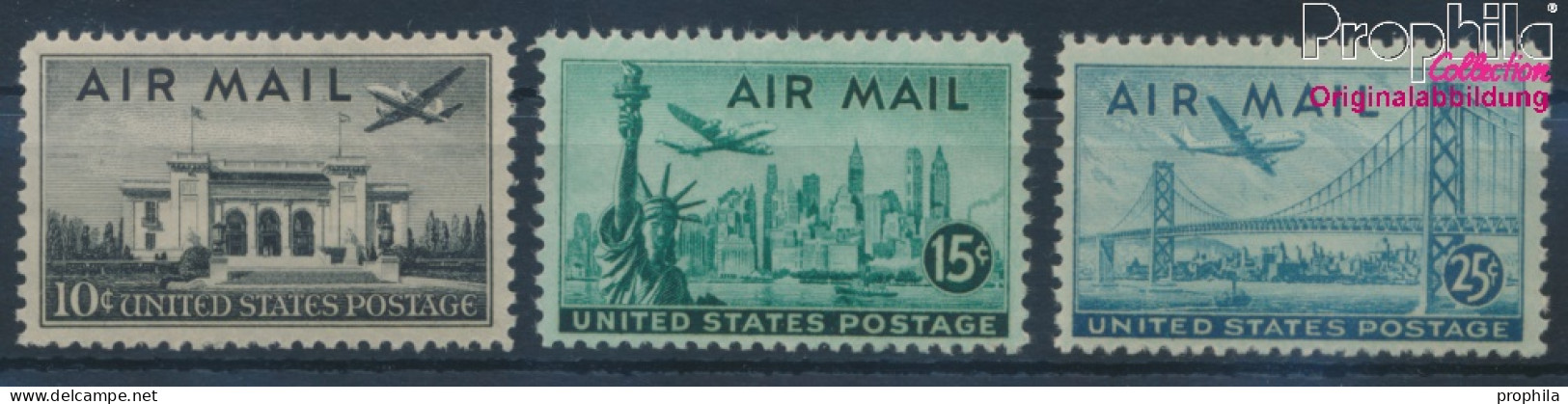 USA 560-562 (kompl.Ausg.) Postfrisch 1947 Ansichten Und Flugzeuge (10336567 - Neufs