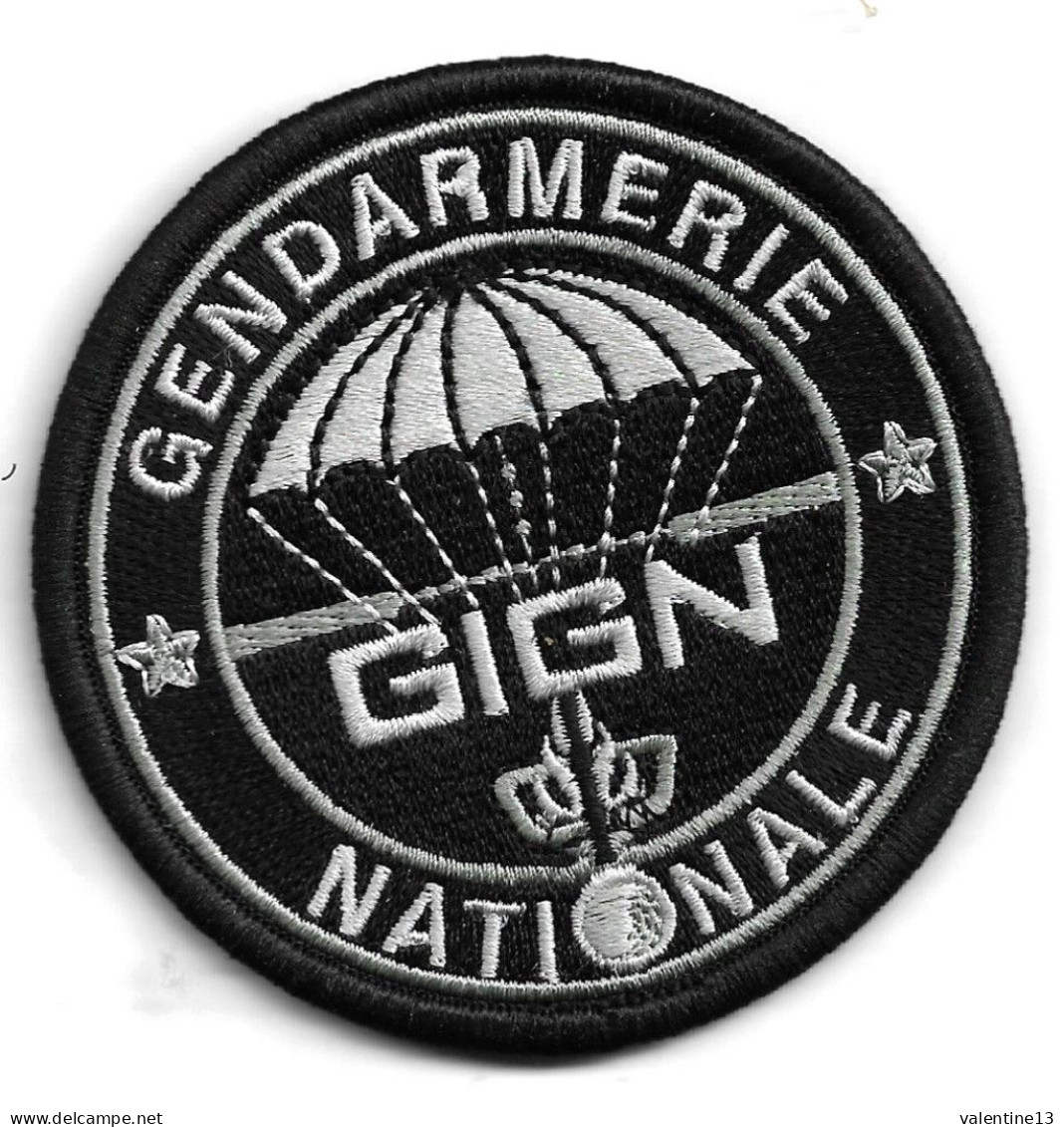 Ecusson GENDARMERIE G.I.G.N ROND BV NOIR - Polizei