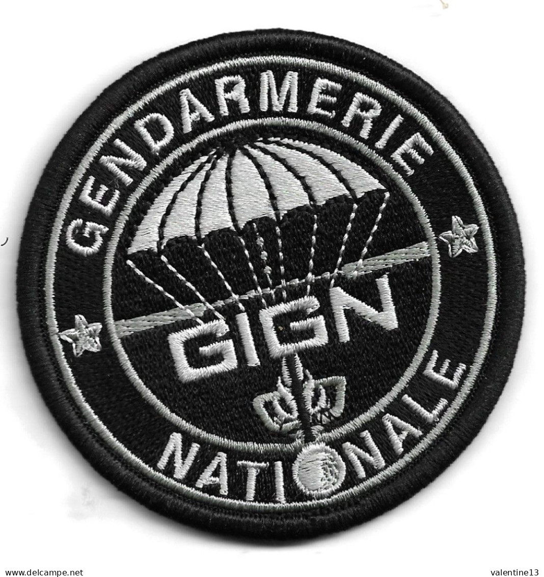 Ecusson GENDARMERIE G.I.G.N ROND BV NOIR - Policia