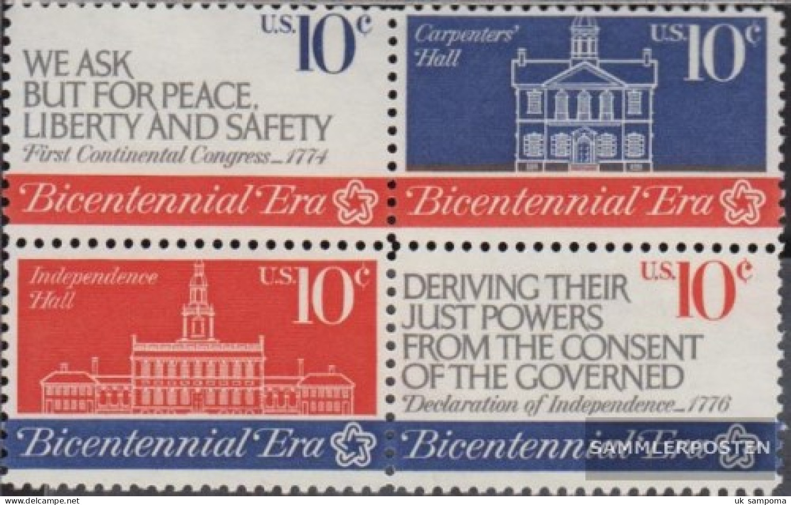 U.S. 1150-1153 Block Of Four (complete Issue) Unmounted Mint / Never Hinged 1974 Independence The U.S. - Kontinenta - Nuevos