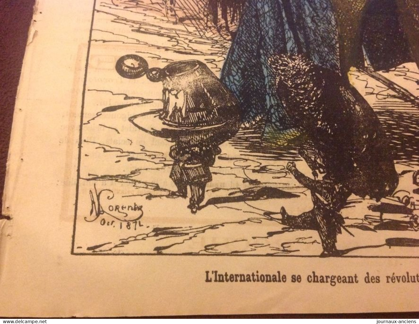 1871 LE MONDE POUR RIRE N° 136 - LE DÉSARMEMENT Par LORENTZ - L'INTERNATIONAL SE CHARGEANT DES RÉVOLUTIONS A VENIR - Non Classés