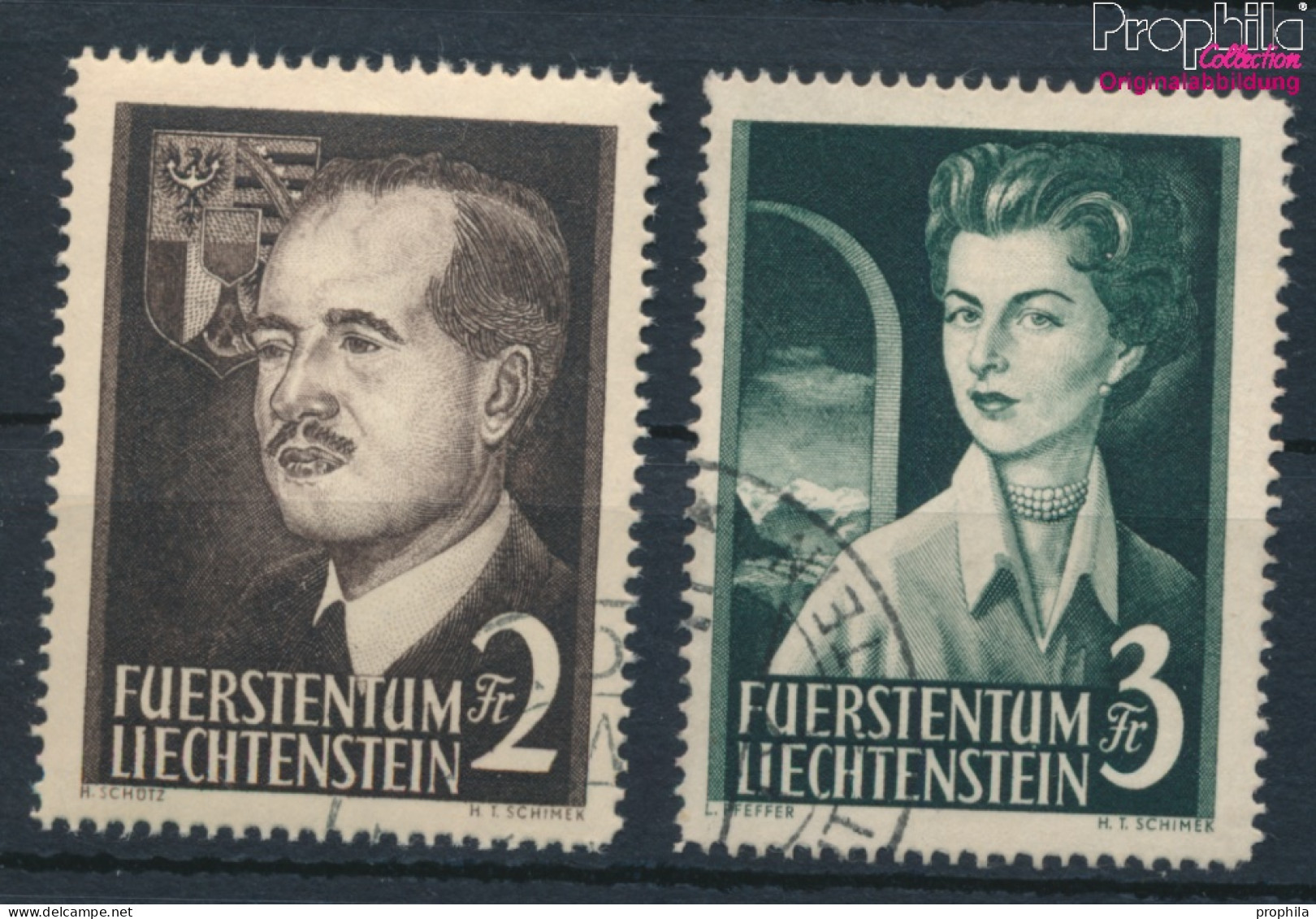 Liechtenstein 332-333 (kompl.Ausg.) Gestempelt 1955 Fürstenpaar (10331919 - Used Stamps