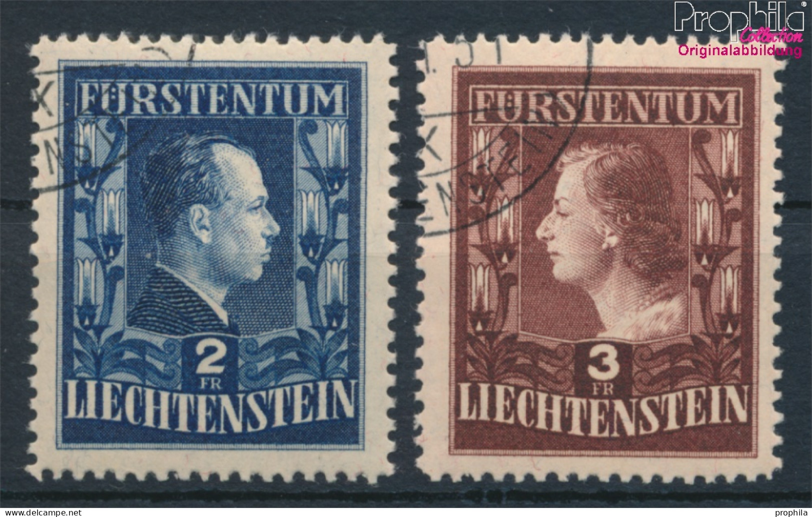 Liechtenstein 304A-305A (kompl.Ausg.) Gestempelt 1951 Fürstenpaar (10331909 - Gebraucht