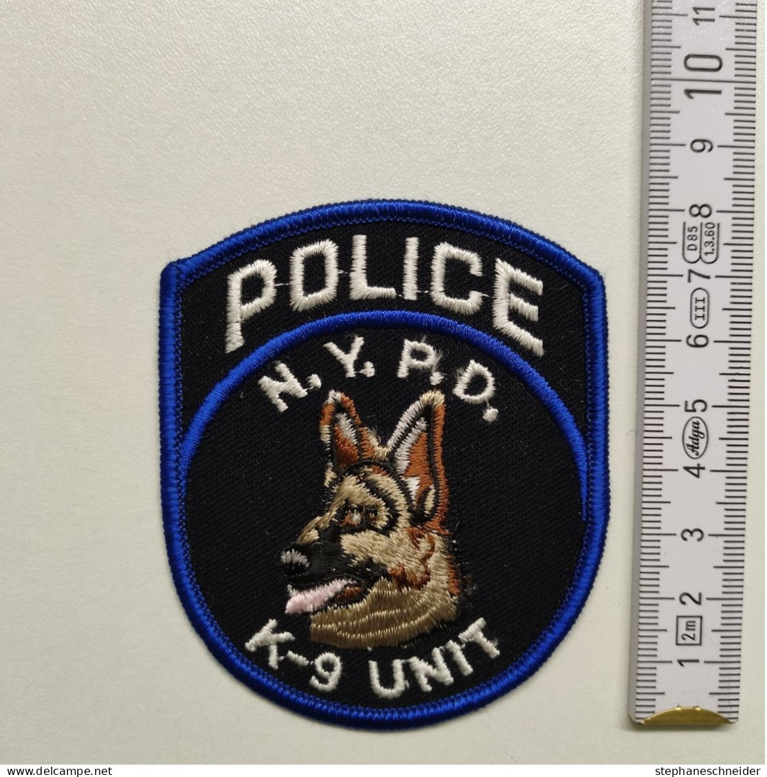 ECUSSON POLICE GENDARMERIE PATCH BADGE CANINE K9 -POLICE NYPD K-9 UNIT - Police