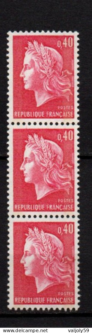 1967/1969 - YT N° 1536Ba** 2 Bandes De Phosphores - 3 Valeurs - Cote 9 € - 1967-1970 Marianna Di Cheffer