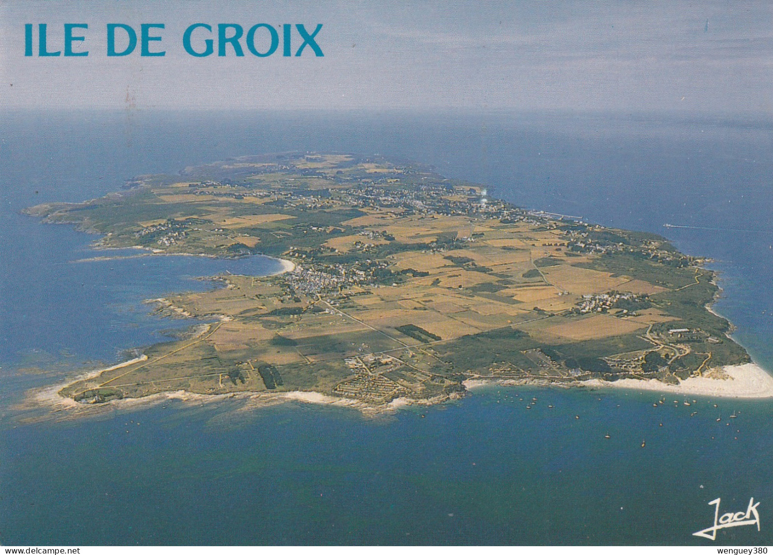 56 GROIX  ILE DE GROIX Située à 14 Km De Lorient ,cette Ile Longue De 8 Km....TB PLAN.  1988.   Voir Description - Groix