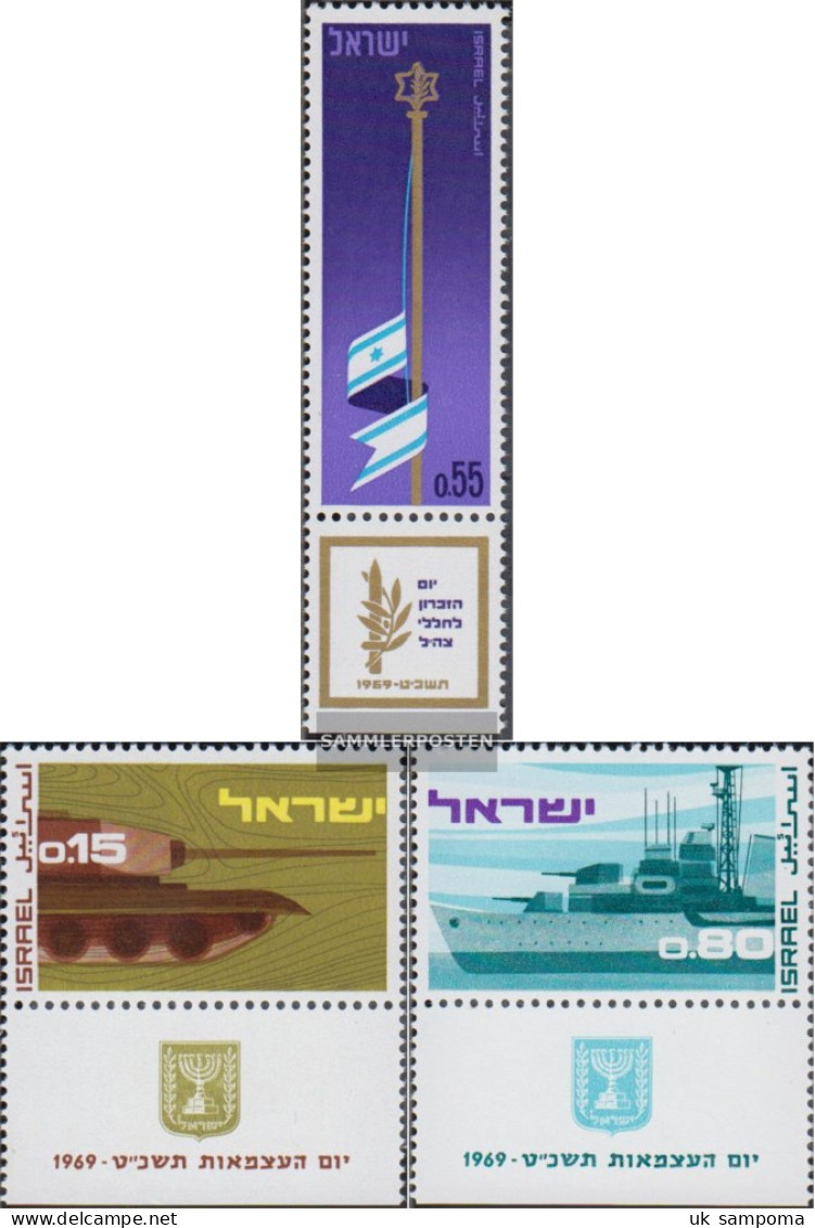 Israel 436,437-438 With Tab (complete Issue) Unmounted Mint / Never Hinged 1969 Commemoration, Independence - Unused Stamps (with Tabs)