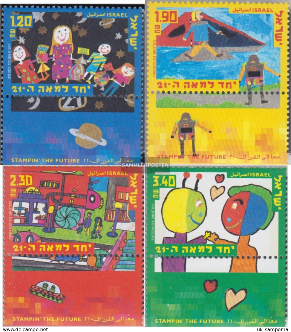 Israel 1537-1540 With Tab (complete Issue) Unmounted Mint / Never Hinged 2000 Painting Competition For Children - Ungebraucht (mit Tabs)