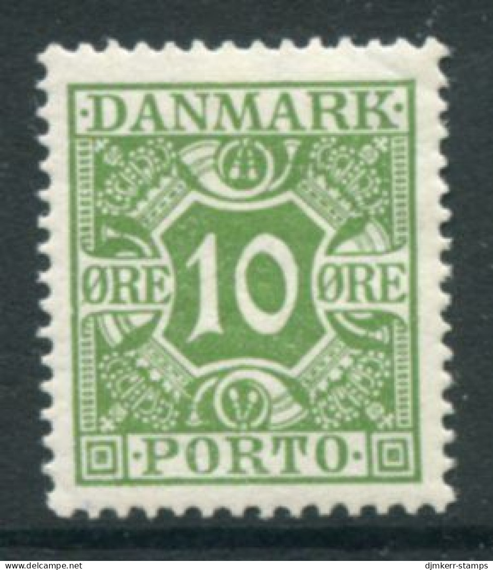 DENMARK 1921-27 Postage Due Numeral And Crowns 10 Øre LHM / *.  Michel Porto 13 - Port Dû (Taxe)