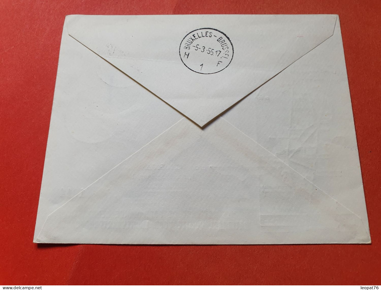 Congo Belge - Enveloppe Commémorative De Léopoldville Pour Bruxelles Par Avion En 1955 - Réf 3361 - Covers & Documents