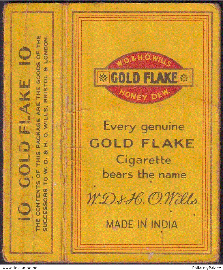 INDIA Vintage GOLD FLAKE Empty CIGARETTE Packet (**) - Estuches Para Cigarrillos (vacios)