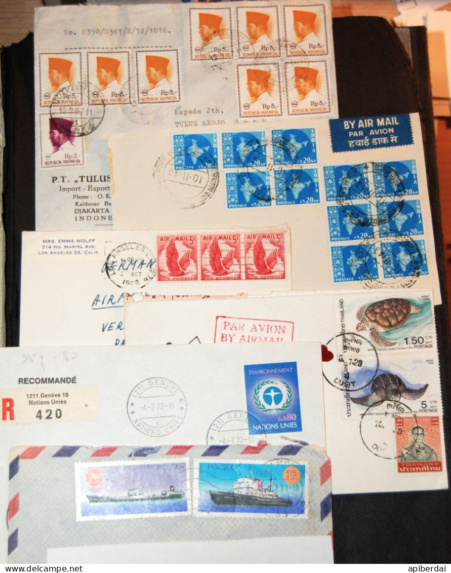 Worldwide - 22 Travelling Letters - Lots & Kiloware (mixtures) - Max. 999 Stamps