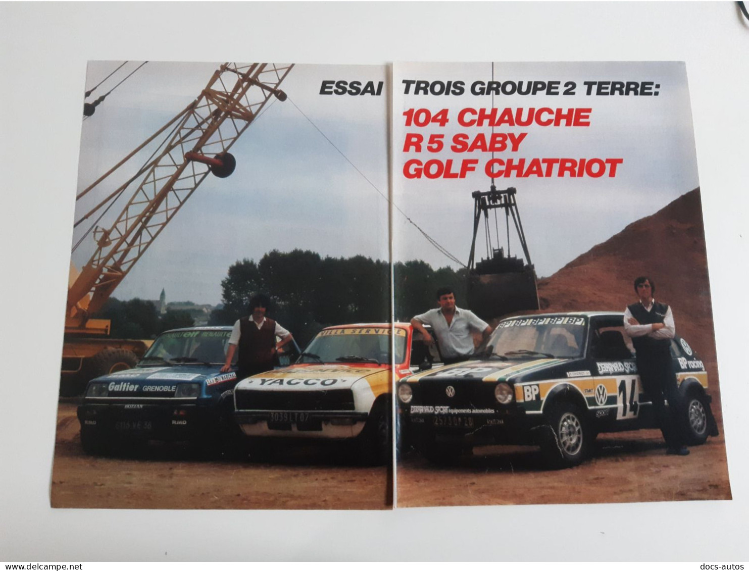 Essai Trois Groupe 2 Terre - Coupure De Presse De 1981 - Other & Unclassified