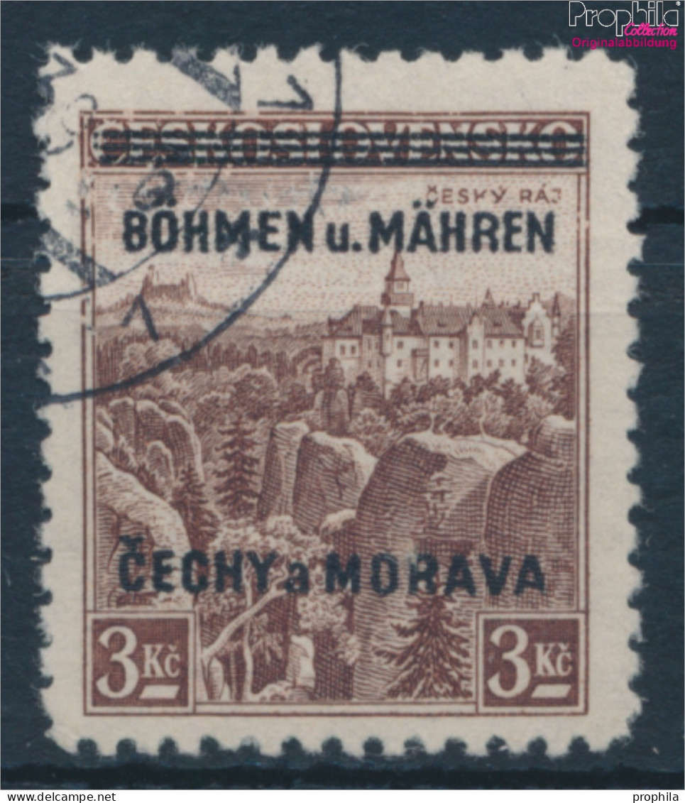 Böhmen Und Mähren 16 Stempel Nicht Prüfbar Gestempelt 1939 Aufdruckausgabe (10335286 - Oblitérés