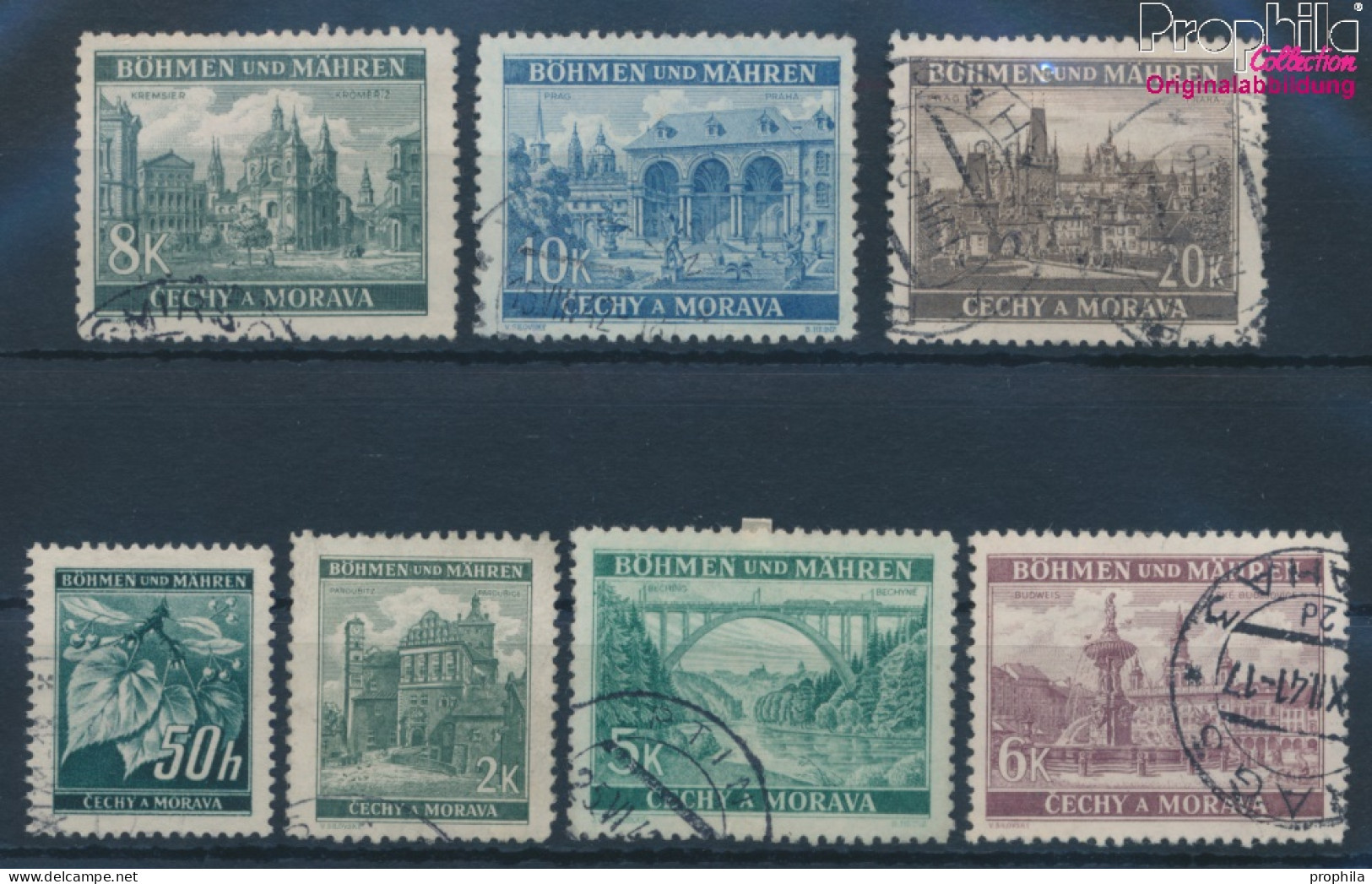 Böhmen Und Mähren 55-61 (kompl.Ausg.) Gestempelt 1940 Freimarken (10335280 - Used Stamps