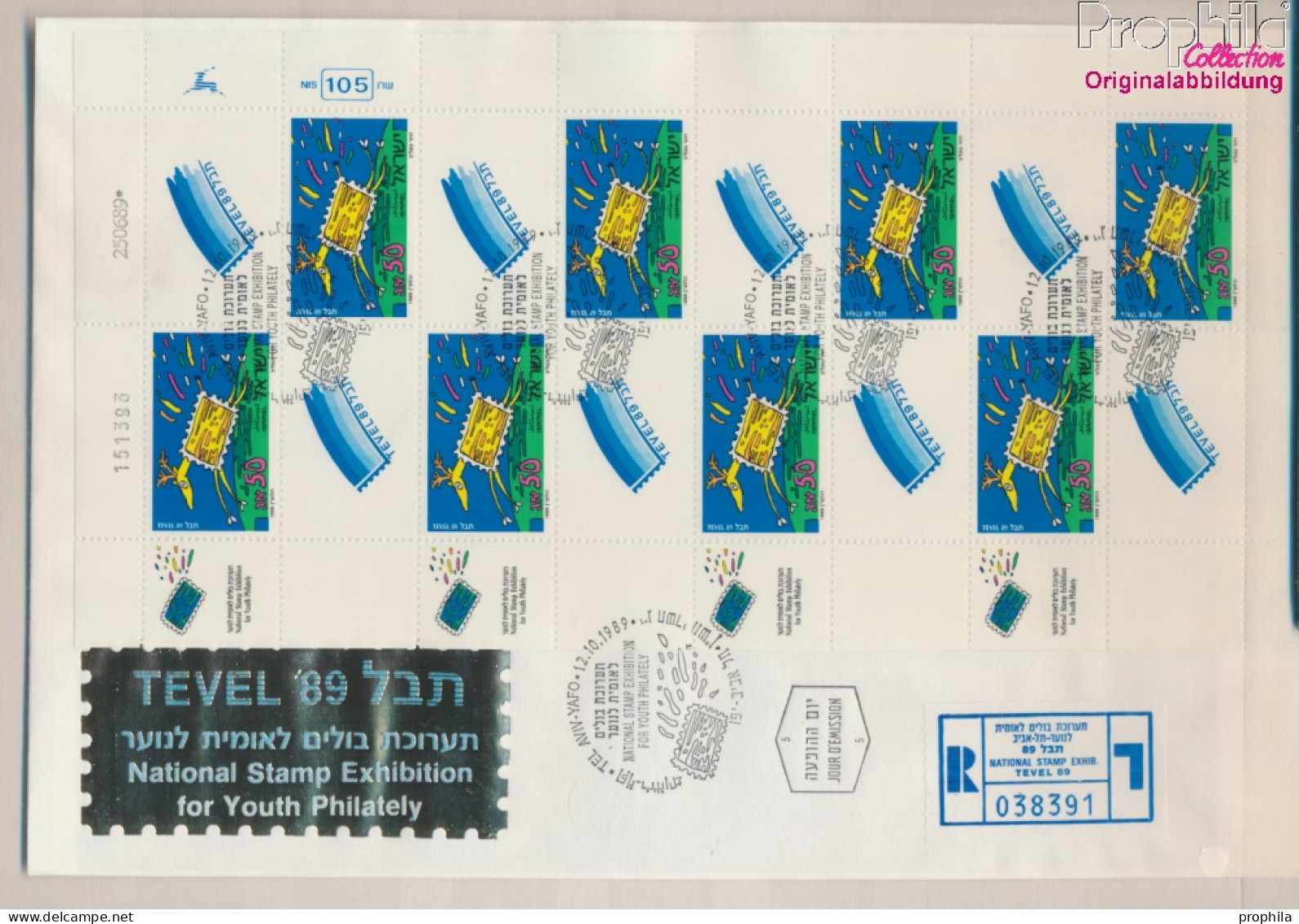 Israel 1140Klb Kleinbogen (kompl.Ausg.) FDC 1989 Briefmarkenausstellung (10339388 - FDC