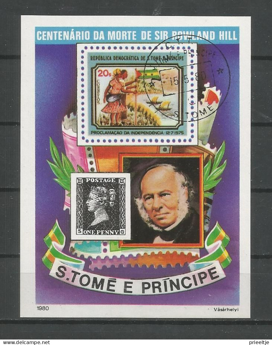 St Tome E Principe 1980 Sir Rowland Hill Centenary S/S Y.T. BF 16 (0) - Sao Tome Et Principe