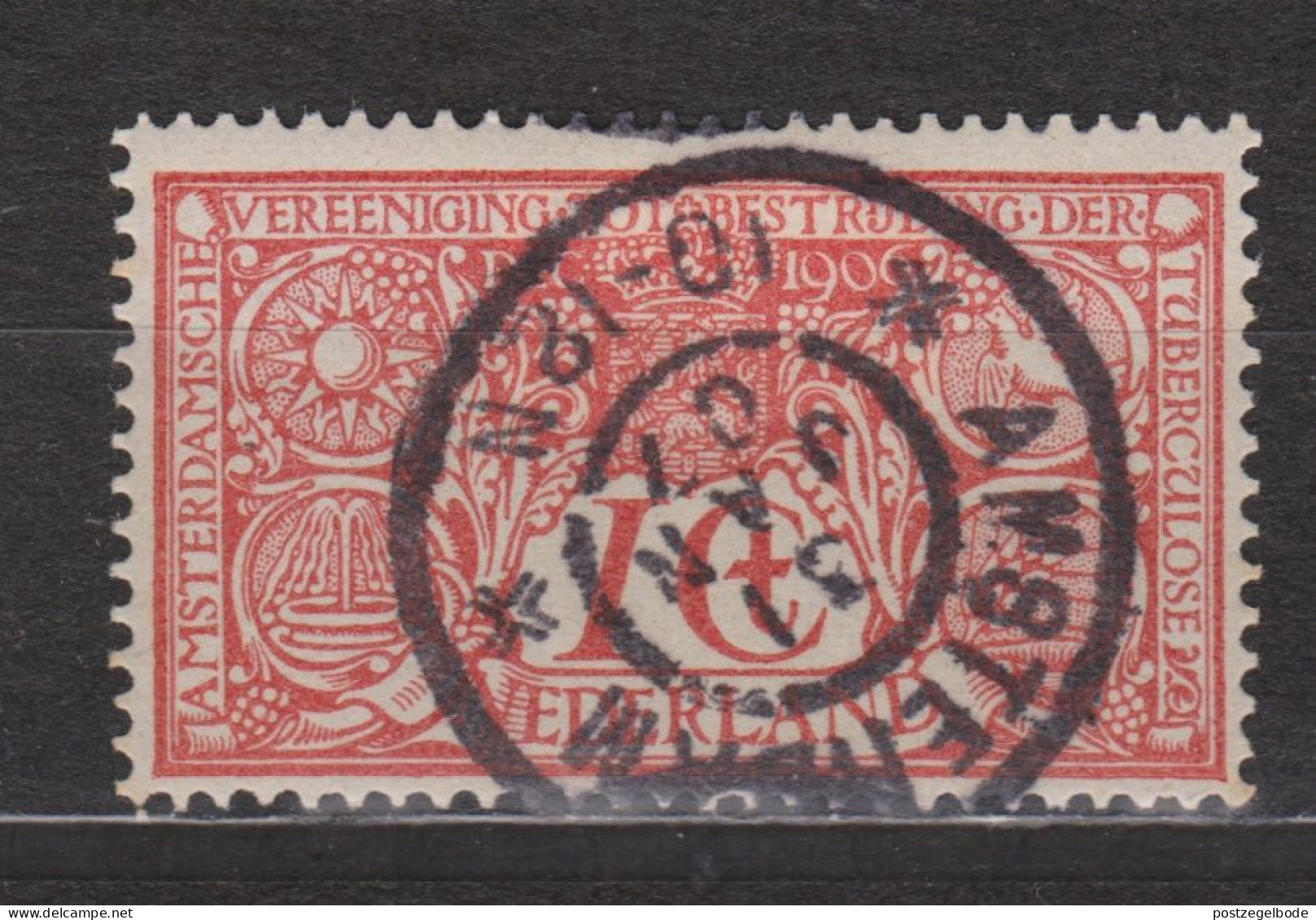 NVPH Nederland Netherlands Pays Bas Holanda 84 Used Tuberculose Zegels Tuberculosis TB Stamp CANCEL Amsterdam 31-01-1907 - Gebruikt